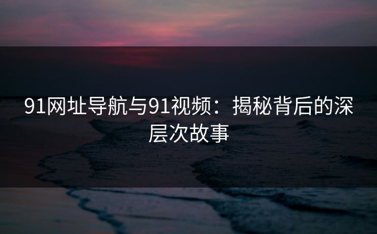 91网址导航与91视频：揭秘背后的深层次故事